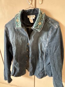 rare Vintage embellished denim jacket