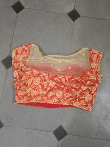 Red Floral Blouse