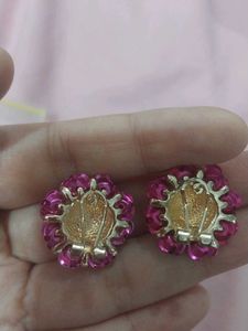 Y2K Style Floral Stud Earrings