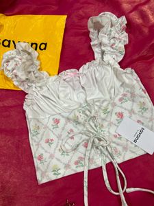 Floral Corset Tank Top