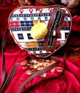 Heart-Shaped Crossbody Bag