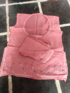 Peach Cotton lehenga choli