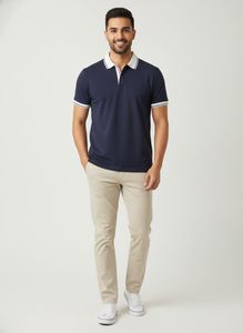 Men's Navy Blue Polo T-Shirt
