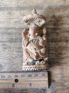 Lord Ganesh Wooden Idol For Pooja/Gift/Decor