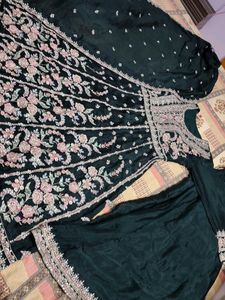 Embroidered georgette indo western Set