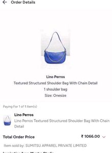 Lino Perros Chain Details Textured Structured Bag