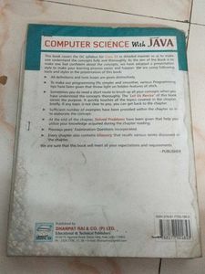 Computer Science with Java Textbook Class XII