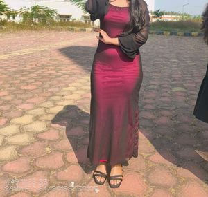 Elegant Maroon Evening Gown