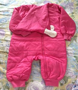 Imported Cozy Pink Puffer bodysuit