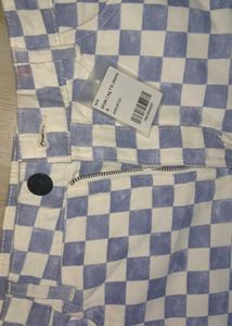 Checkerboard Wide Leg Pants