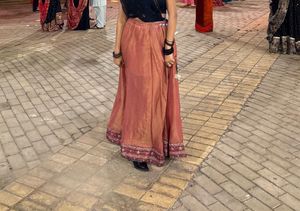 Beautiful Peach Colored Lehenga skirt