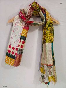 Colorful Patchwork Baul Kantha Stoles