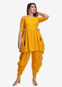 Yellow Dhoti Suit Set🌼festive wear