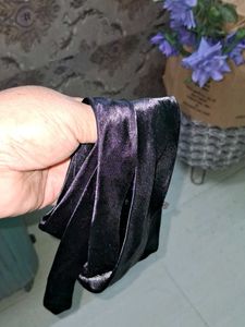 Sleek Black Satin Tie