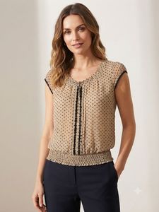 Chic Polka Dot Top