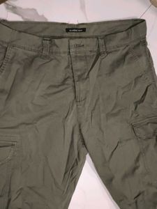 Olive Green Cargo Pants -Zudio