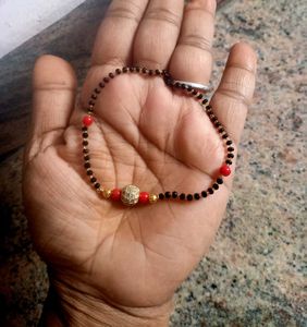 black beads bracelet