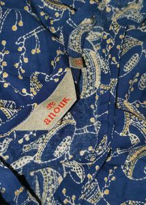Blue Printed Kurta Set
