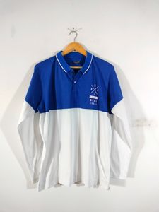 Blue& White Casual T Shirt (Men's)