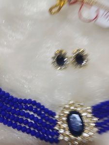 Dark Blue Choker Set