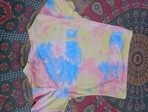 Tie-Dye "Babe" Graphic T-Shirt(M)size