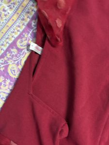 Maroon Calf Lenght One Peice