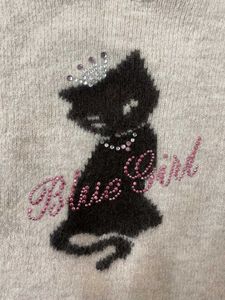 Cat Graphic Knit Top