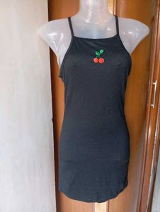Chic Black Halter Neck Mini Dress