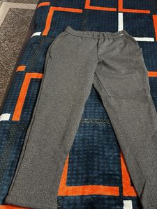 Gray Casual Pants