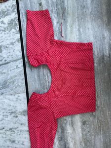 Pink Printed Blouse