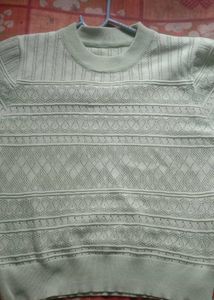 Vintage Knit Top - Light Green