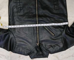 Men's Black Faux Leather Jacket