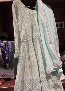 light blue lehanga and choli