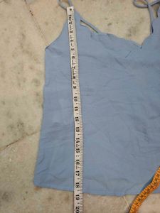 Baby Blue Scalloped Camisole Top