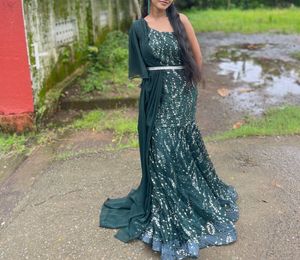 Stunning Sequined Ethnic Gown