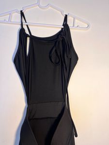 Backless Sleek Black Dress