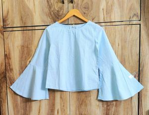Sky blue cotton top size-34
