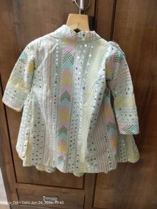 Embellished Kurta Set with Jacket