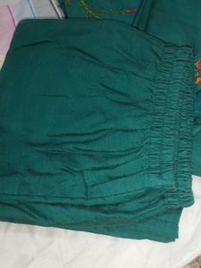 Green Embroidered Kurta
