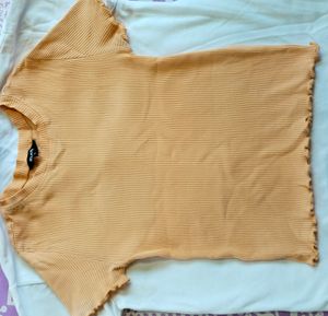 Pastel Orange Top For Girls