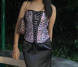 Leopard Print Corset Top