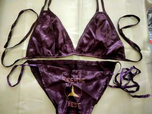 Purple Mercedes Bikini Set