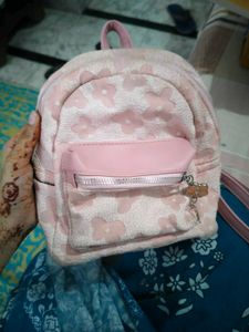 Cute Pink Floral Mini Backpack