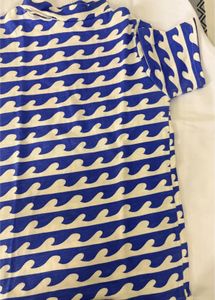 Blue Wave Pattern T-Shirt