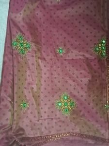 Embroidered Silk Saree