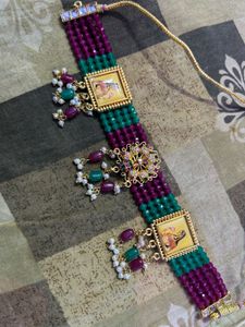 Vibrant Beaded Choker Necklace