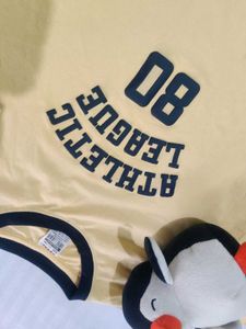 Yellow Athletic League Graphic T-Shirt
