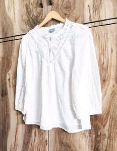 Off White Cotton Tunic