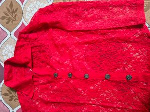 New Red Partywear Shirt