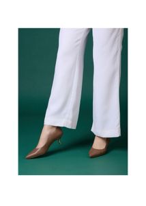 Stylish Brown Kitten Heel Pumps